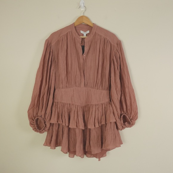 New NWT Shona Joy Dress Mila‎ Button Up Frill Mini - Picture 2 of 15